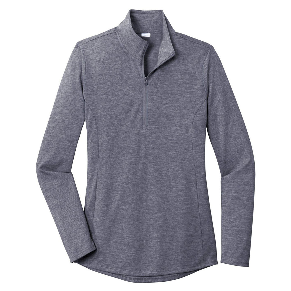 Sport-Tek ® Ladies PosiCharge ® Tri-Blend Wicking 1/4-Zip Pullover