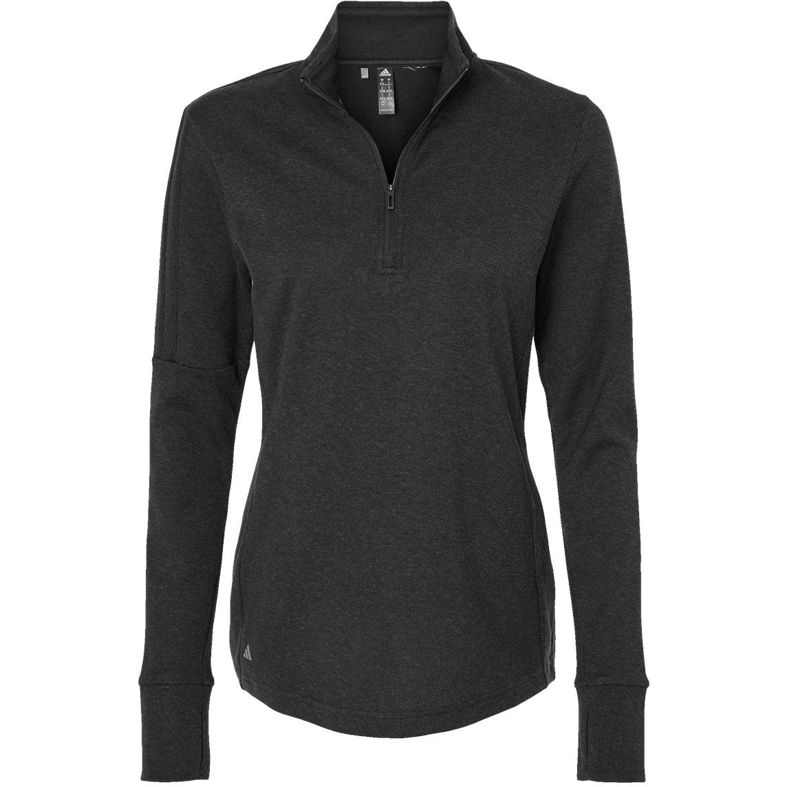 Adidas Women's 3-Stripes Quarter-Zip Sweater