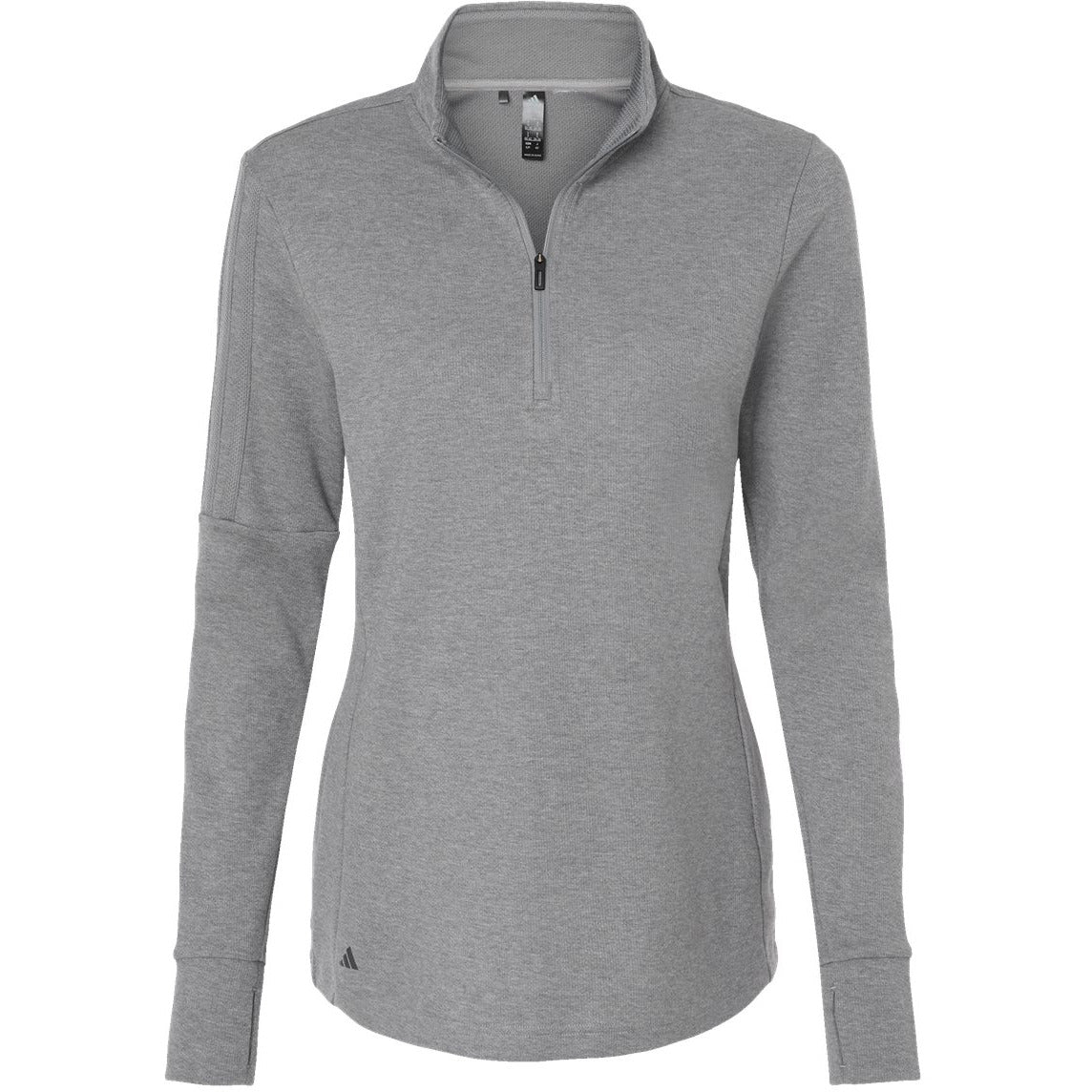 Adidas Women's 3-Stripes Quarter-Zip Sweater