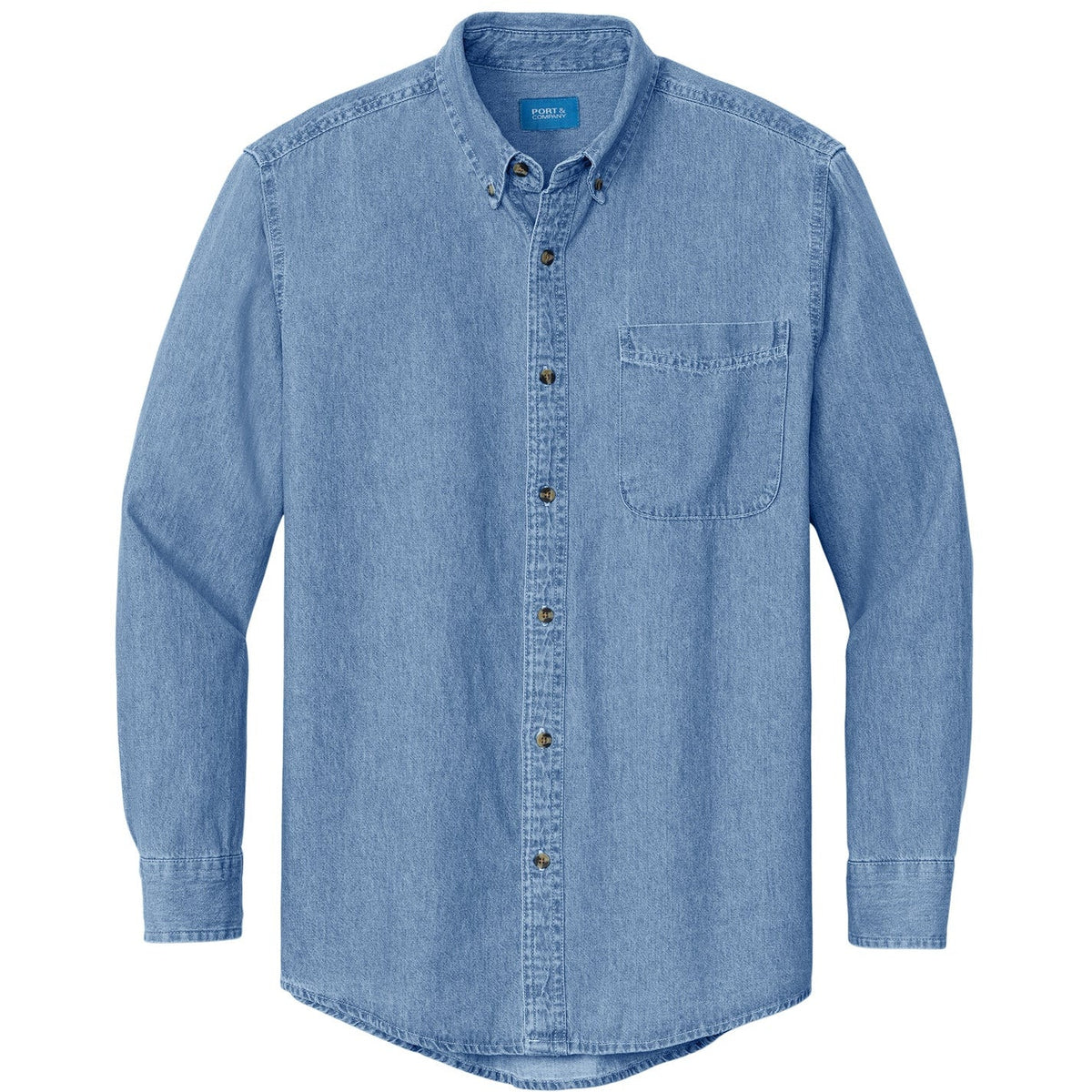 Port & Company® - Long Sleeve Value Denim Shirt