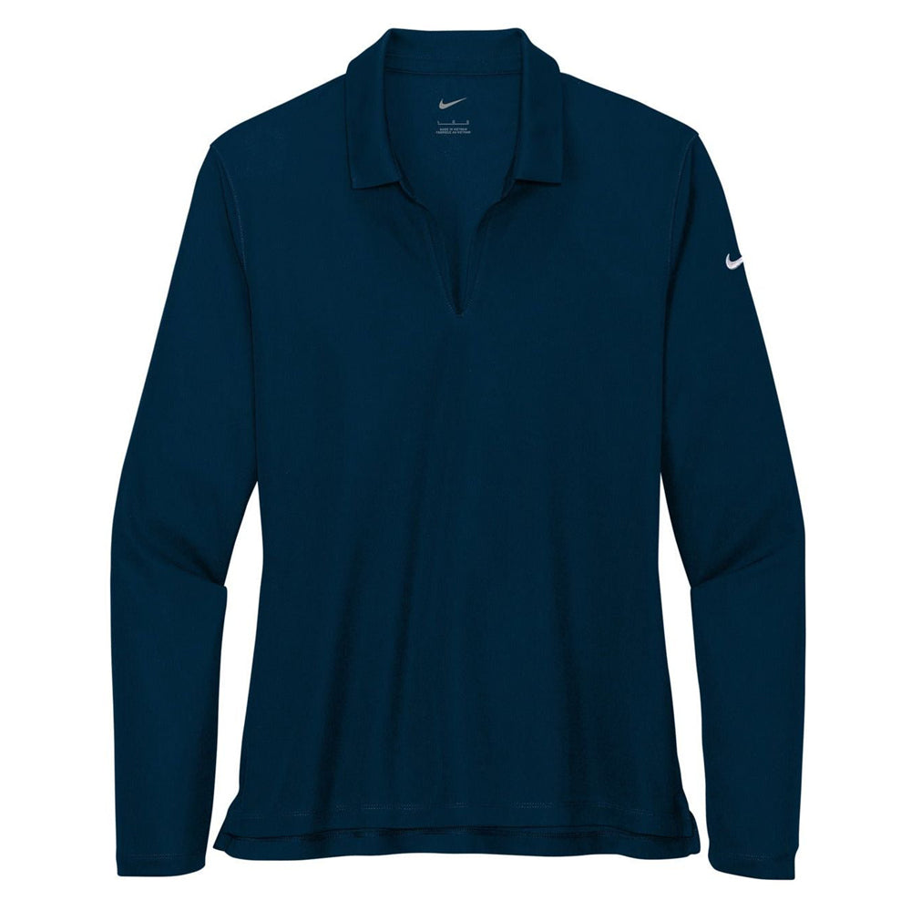 Nike Ladies Dri-FIT Micro Pique 2.0 Long Sleeve Polo